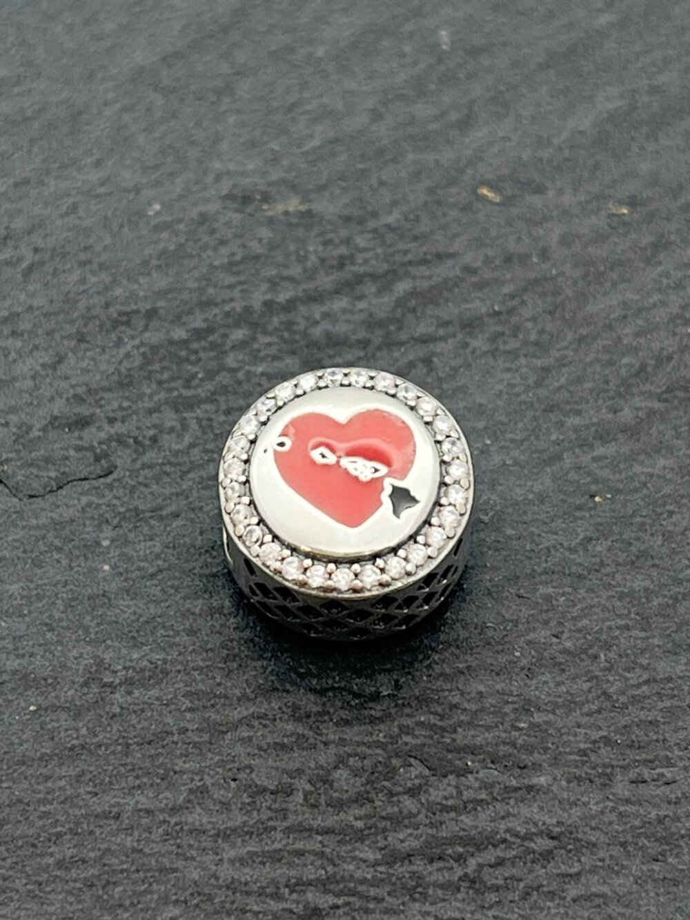 Pandora Hawaii Heart Bead Charm Sterling Silver Jewelry